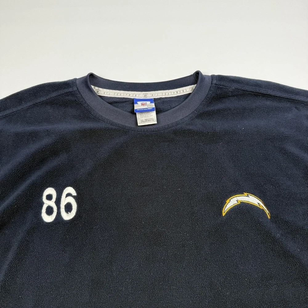 San Diego Chargers Reebok Team Fleece Pullover Player Worn Issue Vincent Brown